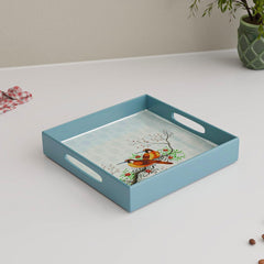Birds Wooden Serving Tray Set of 2
