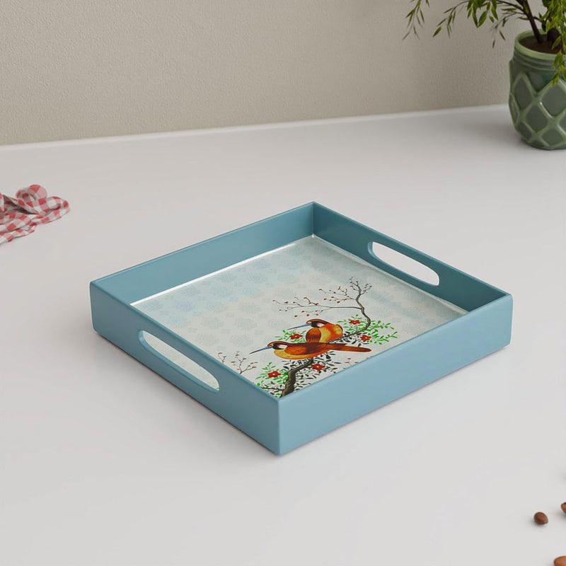 Birds Wooden Serving Tray Set of 2