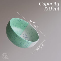 TT Green Matte Ceramic Dinner Set 12 Piece for Family of 4