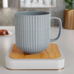 Pastel Fringe Grey Ceramic Coffee & Milk Mugs Set of 6
