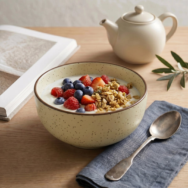 Creme Matte Ceramic Bowl Set Of 4