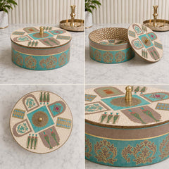 Mughal Heritage Wooden Casserole with Lid - 1800 ml