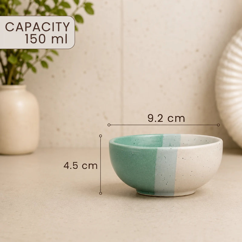 TT Green Matte Ceramic Dinner Set - 8 pieces