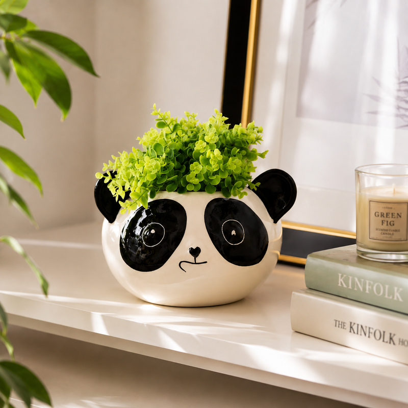 Panda Ceramic Clay Pots