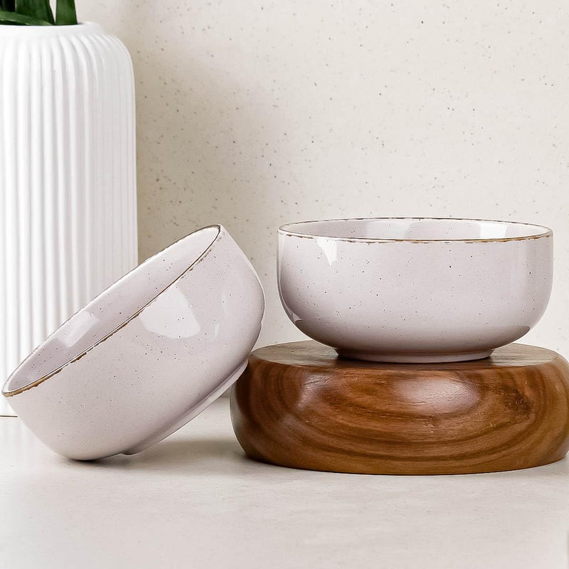 Lavender Marble Snack Bowl Set of 2