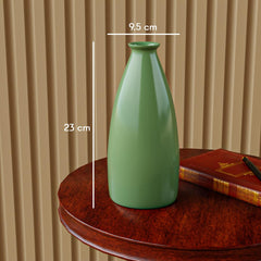 Green Bottle 9 Ceramic Vase - The Earth Store - Planter