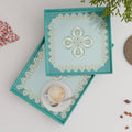 Floral Wooden Serving Tray Set of 2