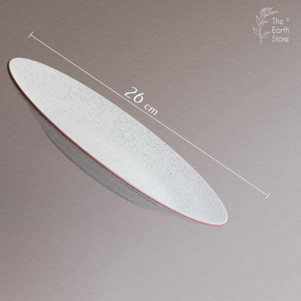 Creme Matte Ceramic Dinner Plates Set of 4