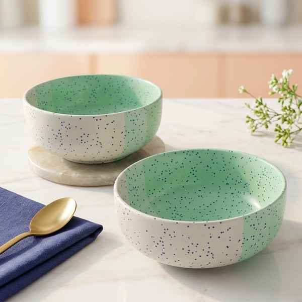 TT Green Ceramic Bowl Set Of 4