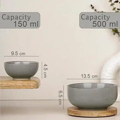 Grey Marble 21-Piece Ceramic Dinner Set For 6