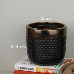 Dual Tone Ceramic Planter - The Earth Store - Planter