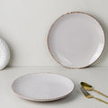 Glossy Lavender Marble Dinner Plates Set of 2