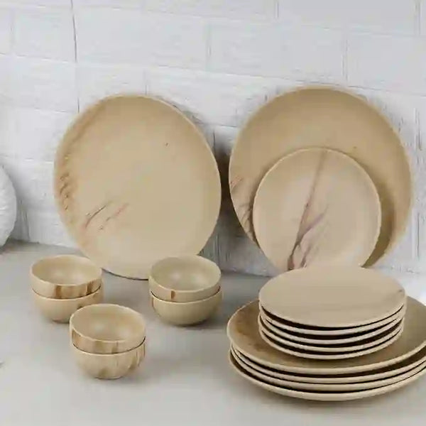 Ivory Italian 18-Piece Ceramic Dinner Set For 6