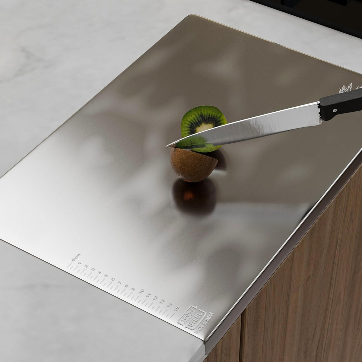 Multipurpose Stainless Steel Countertop Chopping Board for Kitchen 41 X ...