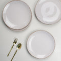 Glossy Lavender Marble Dinner Plates Set of 4