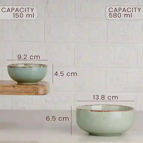 Mint Marble 21-Piece Ceramic Dinner Set For 6