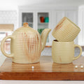 Ceramic Ivory Ring Tea Set