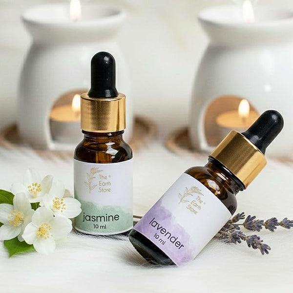 Jasmine & Lavender Aroma Diffuser Oil Set (10ml Each) – Relaxation Duo