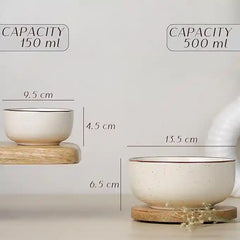 Creme Matte 18-Piece Ceramic Dinner Set For 6