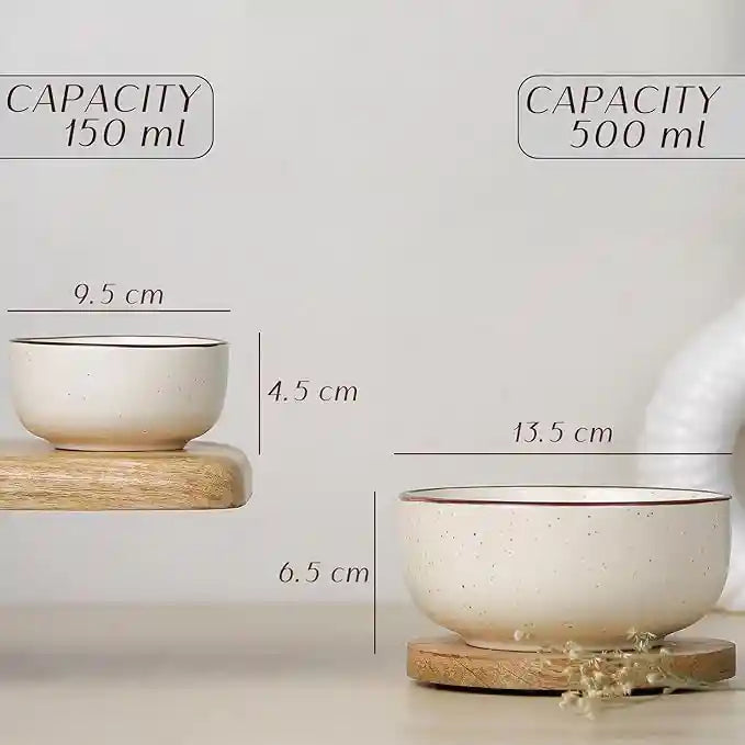 Creme Matte 18-Piece Ceramic Dinner Set For 6