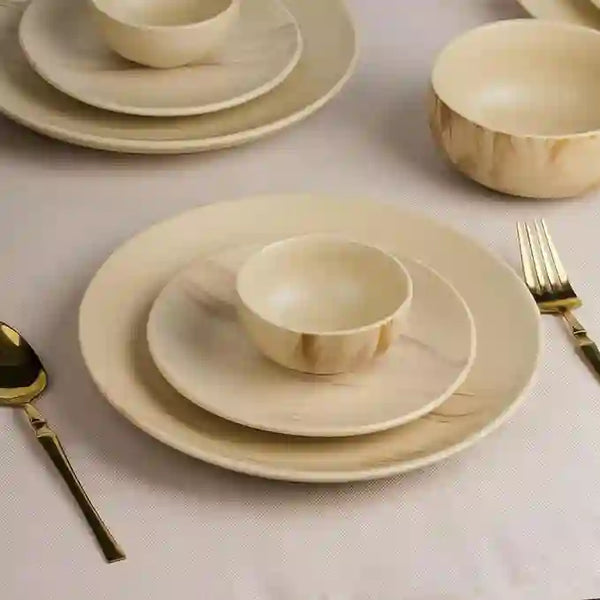 Ivory Italian 18-Piece Ceramic Dinner Set For 6