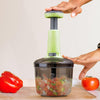 Manual Push Chopper with 3 Blades & Whisker