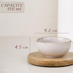 Glossy Lavender Marble Vegetable Bowl Set of 6
