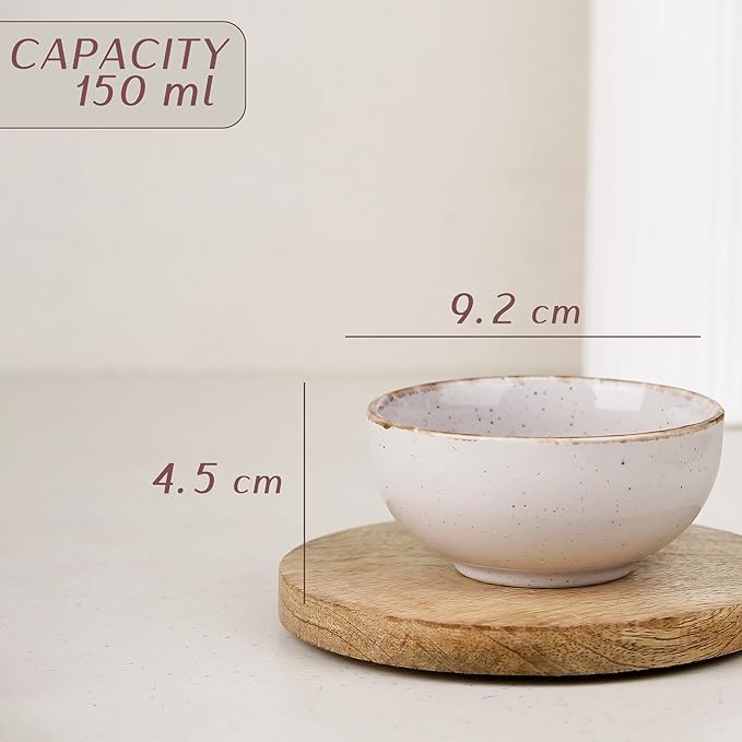 Glossy Lavender Marble Vegetable Bowl Set of 6