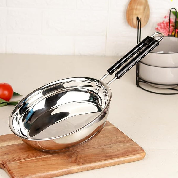 Stainless Steel Frypan 22cm – Heavy Gauge Sandwich Base