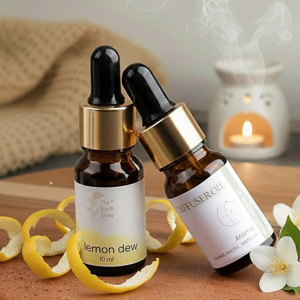 Jasmine & Lemon Dew Aroma Diffuser Oil Set (10ml Each)