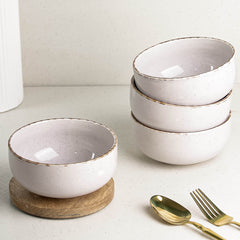 Lavender Marble Ceramic Snack Bowl Set of 4