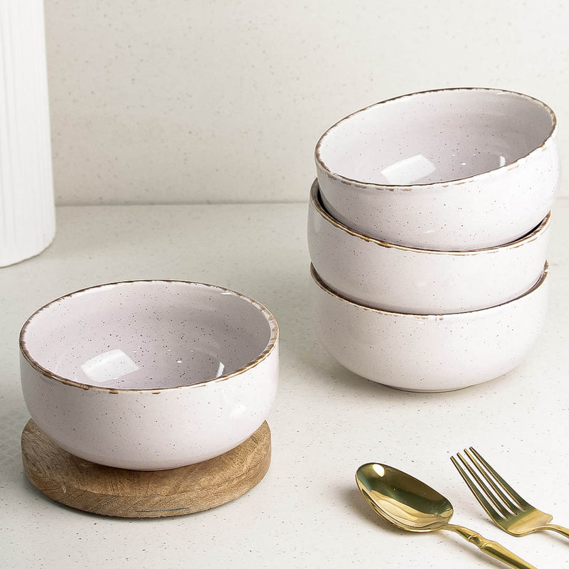 Lavender Marble Ceramic Snack Bowl Set of 4