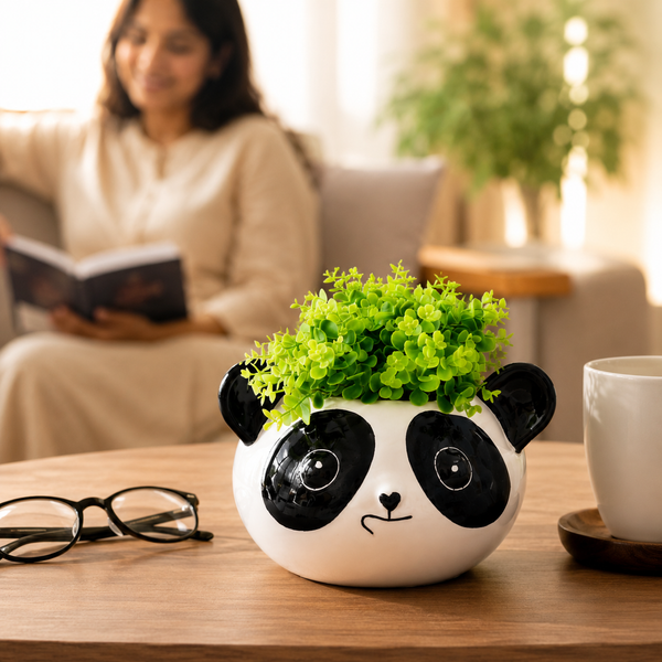 Panda Ceramic Clay Pots