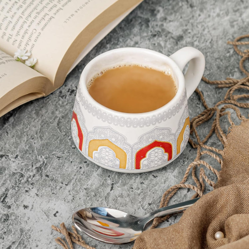 Imperial Ceramic Tea Cup Set of 6, 150 ML - The Earth Store - Tea Cups