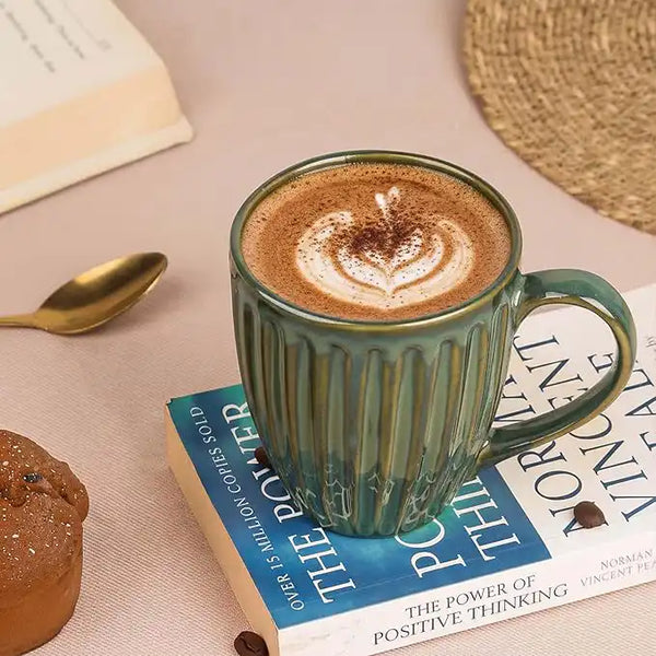 Glam Green Studio Ceramic Coffee Mug Set of 6