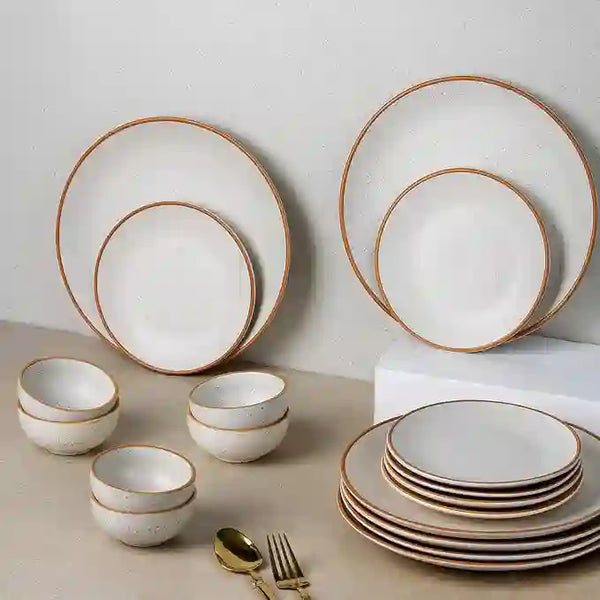 Mint Marble 8-Piece Ceramic Dinner Set For 4