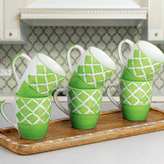 Green Moroccan Set of 6, 250ML