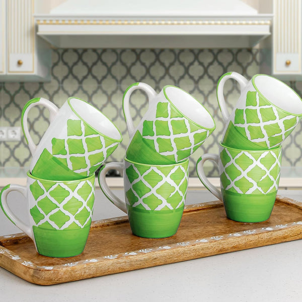 Green Moroccan Set of 6, 250ML
