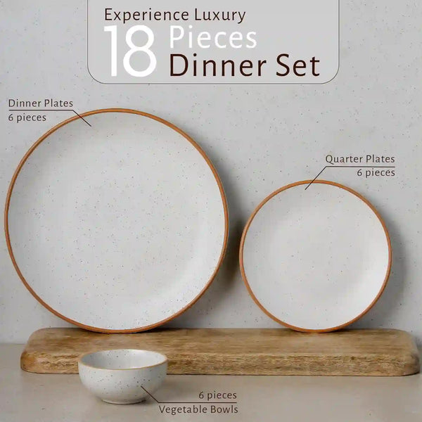 Mint Marble 8-Piece Ceramic Dinner Set For 4