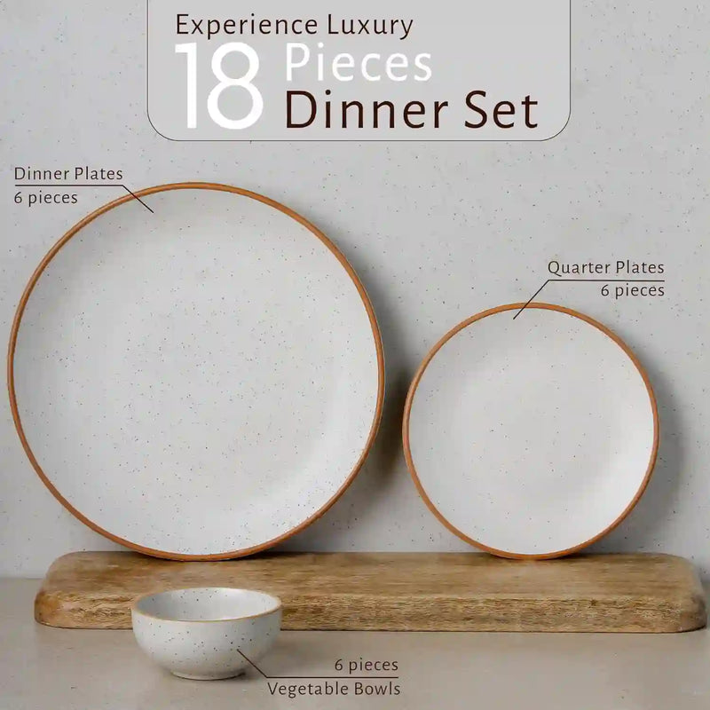 Mint Marble 8-Piece Ceramic Dinner Set For 4