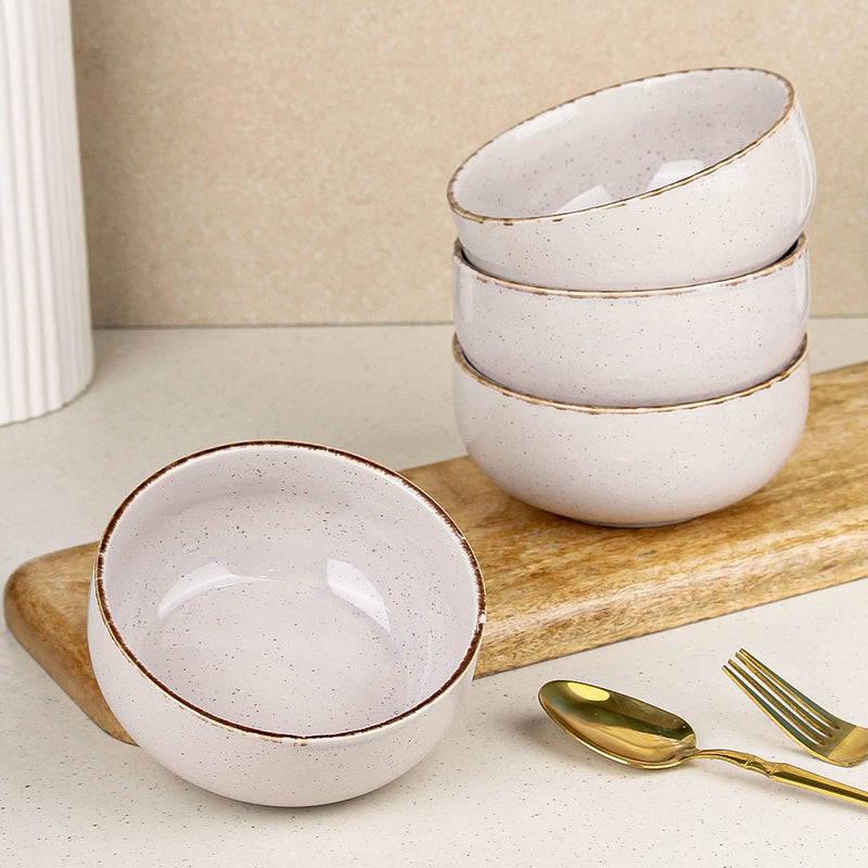 Lavender Marble Ceramic Snack Bowl Set of 4