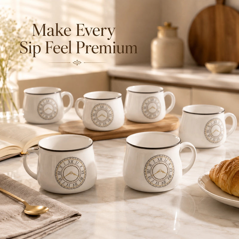 Cup O'Clock Tea Cup Set Of 6