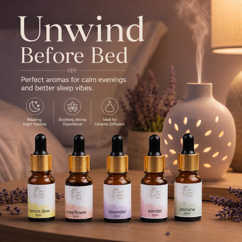 Electric Buddha Ceramic Aroma Diffuser & 5 Essential Aroma Oils Set