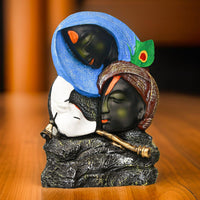 Abstract Textured Radha Krishna Statue