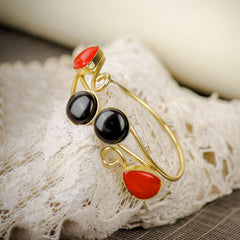 Bicolor Stone Bangle - The Earth Store - Fashion Accessories