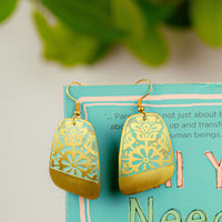 Blue Tone Rhombus Earring