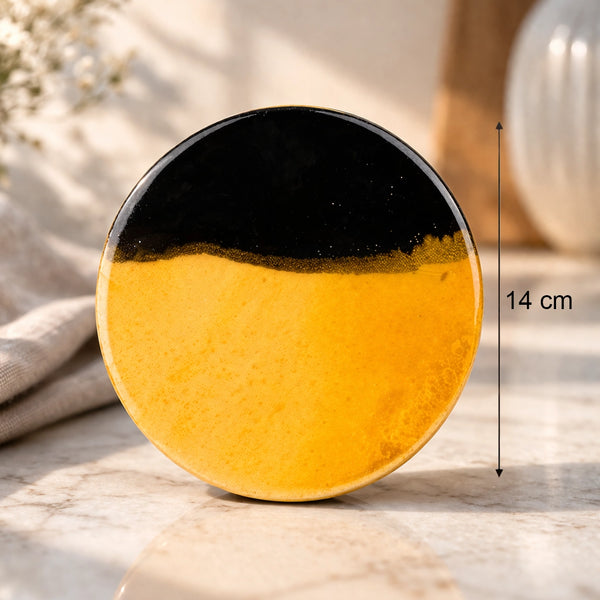Glam Green Ceramic Bowl Set of 4 with Multipurpose Lids