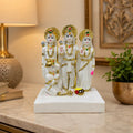 Ram Darbar Idol: Premium Glossy Marble Finish with Gold Detailing