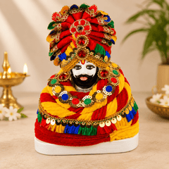 Khatu Shyam Baba Polyresin Idol for Home Temple Decor – 27 cm