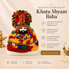 Khatu Shyam Baba Polyresin Idol for Home Temple Decor – 27 cm